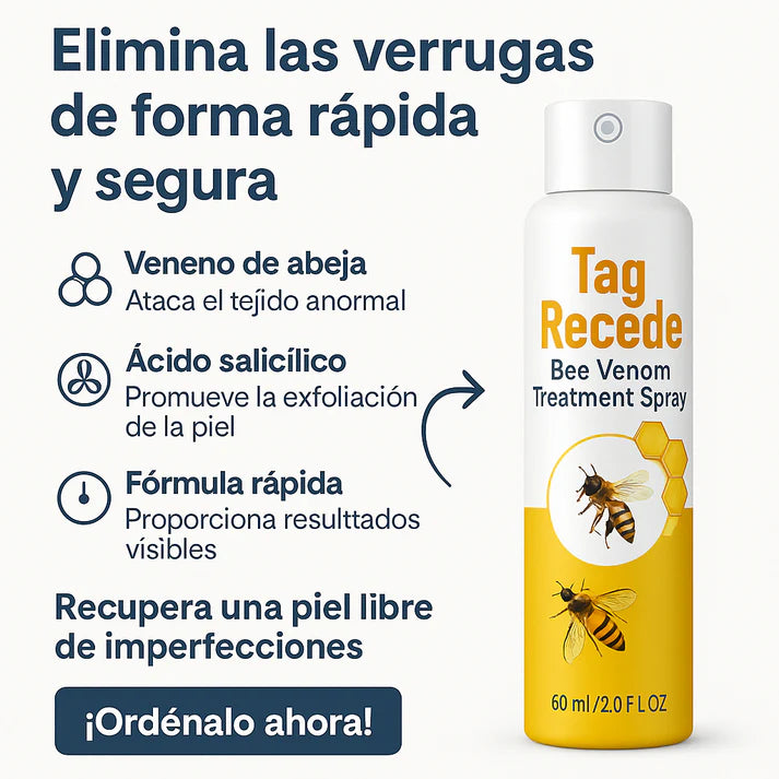 ADIÓS VERRUGAS - Eliminador de Verrugas y Manchas - TAG RECEDE