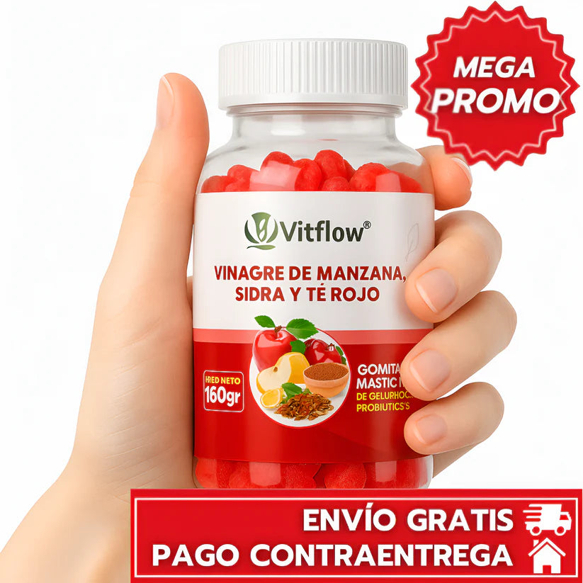 [¡MEGA OFERTA!] COMBOS x1 x2 x3 x5 - GOMITAS VINAGRE DE MANZANA - Vitflow